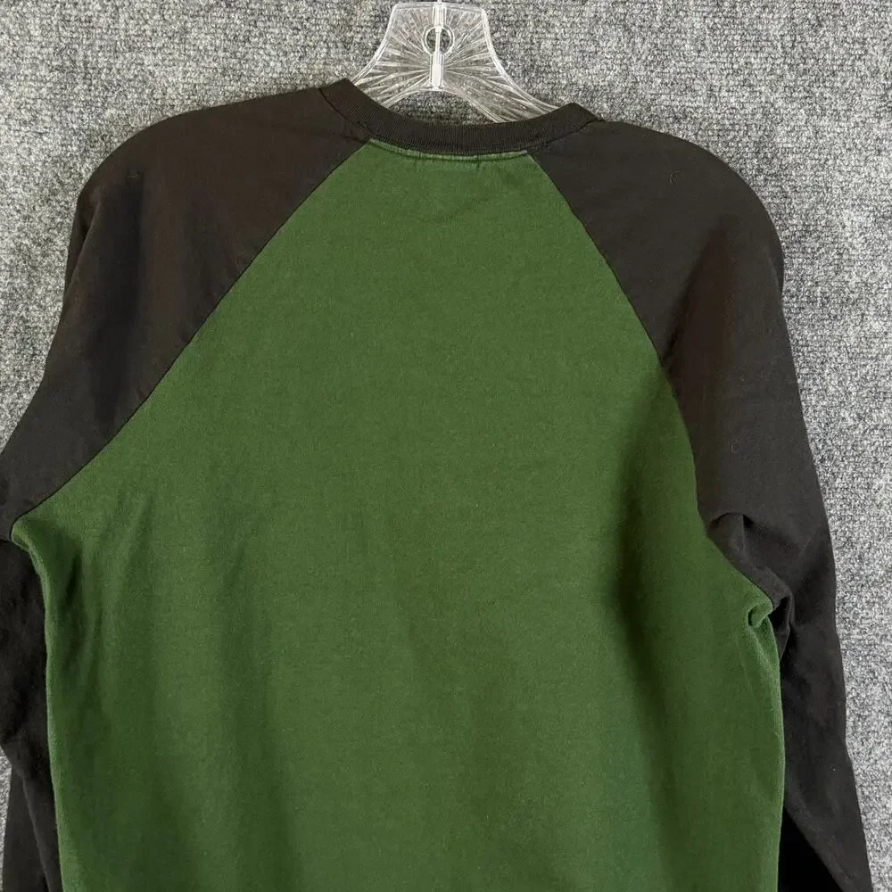 Polo Ralph Lauren Polo Jeans Co Mens M Green Black Raglan Graphic Shirt PRL 67